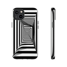 Load image into Gallery viewer, Black &amp; White Framed Illusion | iPhone, Samsung Galaxy, and Google Pixel Tough C