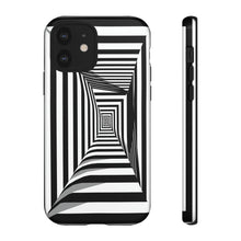 Load image into Gallery viewer, Black &amp; White Framed Illusion | iPhone, Samsung Galaxy, and Google Pixel Tough C