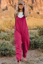 Load image into Gallery viewer, Double Take V-Neck Sleeveless Jumpsuit with Pocket