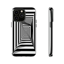 Load image into Gallery viewer, Black &amp; White Framed Illusion | iPhone, Samsung Galaxy, and Google Pixel Tough C