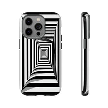 Load image into Gallery viewer, Black &amp; White Framed Illusion | iPhone, Samsung Galaxy, and Google Pixel Tough C