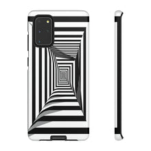 Load image into Gallery viewer, Black &amp; White Framed Illusion | iPhone, Samsung Galaxy, and Google Pixel Tough C