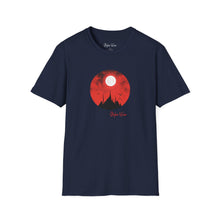 Load image into Gallery viewer, Spooky Mountains &amp; Red Sky | Unisex Softstyle T-Shirt