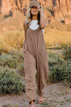 Load image into Gallery viewer, Double Take V-Neck Sleeveless Jumpsuit with Pocket