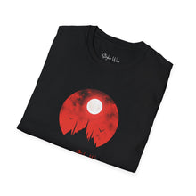 Load image into Gallery viewer, Spooky Mountains &amp; Red Sky | Unisex Softstyle T-Shirt