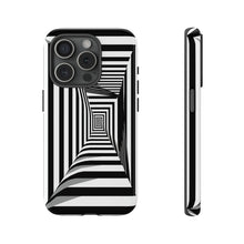 Load image into Gallery viewer, Black &amp; White Framed Illusion | iPhone, Samsung Galaxy, and Google Pixel Tough C