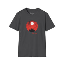 Load image into Gallery viewer, Spooky Mountains &amp; Red Sky | Unisex Softstyle T-Shirt