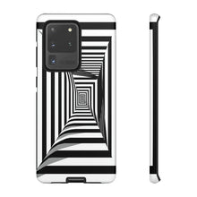 Load image into Gallery viewer, Black &amp; White Framed Illusion | iPhone, Samsung Galaxy, and Google Pixel Tough C