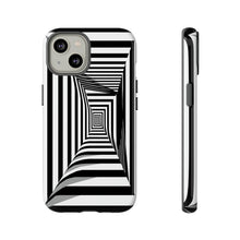 Load image into Gallery viewer, Black &amp; White Framed Illusion | iPhone, Samsung Galaxy, and Google Pixel Tough C