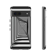 Load image into Gallery viewer, Black &amp; White Framed Illusion | iPhone, Samsung Galaxy, and Google Pixel Tough C