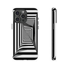 Load image into Gallery viewer, Black &amp; White Framed Illusion | iPhone, Samsung Galaxy, and Google Pixel Tough C