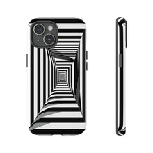 Load image into Gallery viewer, Black &amp; White Framed Illusion | iPhone, Samsung Galaxy, and Google Pixel Tough C