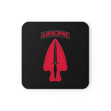 Load image into Gallery viewer, U.S. Army Special Operations Command (USASOC) Patch Corkwood Coaster Set