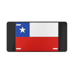 Chile Flag Vanity Plate