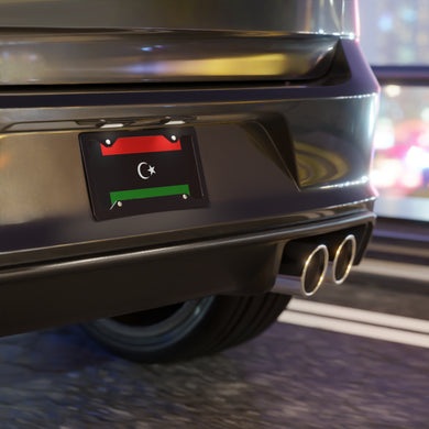 Libya Flag Vanity Plate