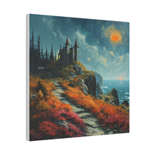 Load image into Gallery viewer, Castle on a Cliff Wall Art | Square Matte Canvas