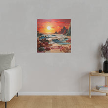 Load image into Gallery viewer, Paper Beach Wall Art | Square Matte Canvas