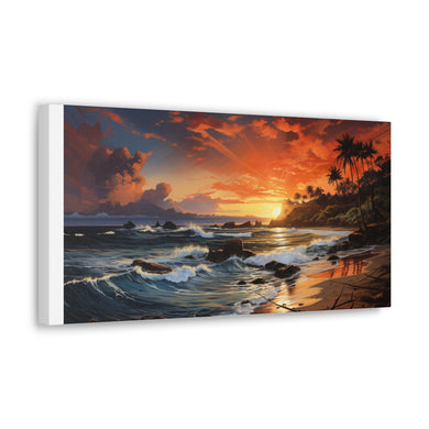 Sunset Beach - Horizontal Canvas Gallery Wraps