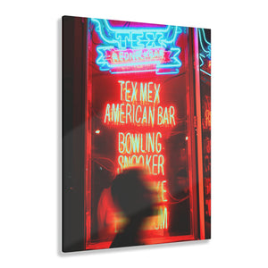 Neon Tex-Mex at Night Acrylic Prints