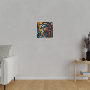 Lady Liberty Wall Art | Square Matte Canvas