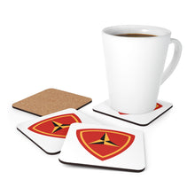 Load image into Gallery viewer, 3rd Marine Division Corkwood Coaster Set