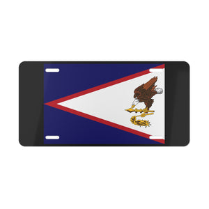 American Samoa State Flag Vanity Plate