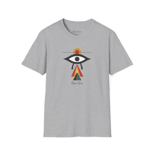Minimalist Egyptian Eye Art | Unisex Softstyle T-Shirt