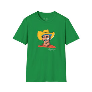 Retro Cowboy Sketch | Unisex Softstyle T-Shirt