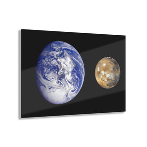 Earth - Mars Comparison Acrylic Prints