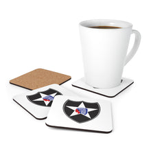 Load image into Gallery viewer, U.S. Army 2nd Infantry Division Patch Corkwood Coaster Set