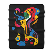 Load image into Gallery viewer, Colorful Abstract Art | Sherpa Fleece Blanket