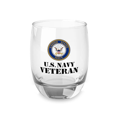 U.S. Navy Veteran Whiskey Glass
