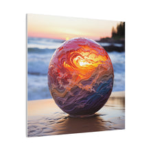 Load image into Gallery viewer, Beach in a Ball Wall Art | Square Matte Canvas