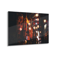 Load image into Gallery viewer, Lanterns on a City Street Acrylic Prints