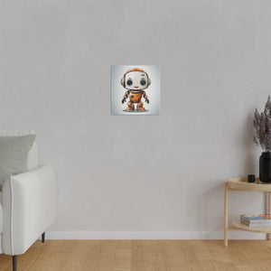 Baby Robot Wall Art | Square Matte Canvas