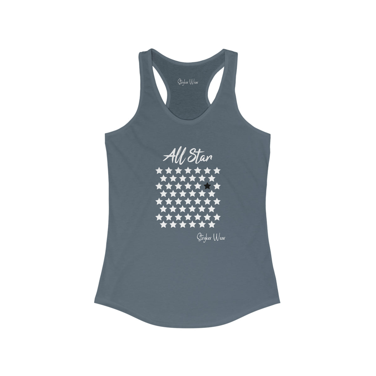 All Star (Black) | Women's Ideal Racerback Tank – Stryker Wear