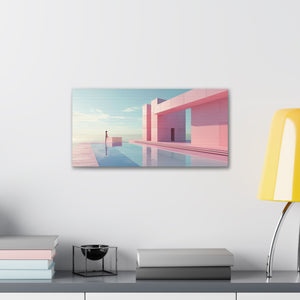 Pastel Poolside - Horizontal Canvas Gallery Wraps