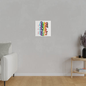 Pride! Live & Love Wall Art | Square Matte Canvas