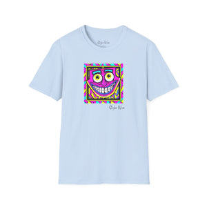 Neon Funky Face Pop Art | Unisex Softstyle T-Shirt