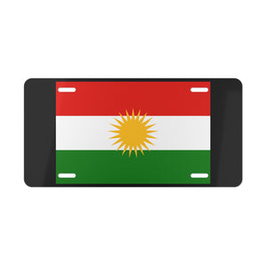 Kurdistan Flag Vanity Plate