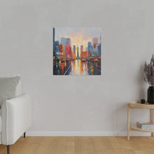 Load image into Gallery viewer, Painted City Wall Art | Square Matte Canvas