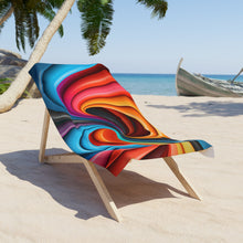 Load image into Gallery viewer, Funky Swirls Beach Towel