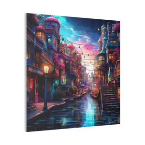 Magic Canal Street Wall Art | Matte Canvas