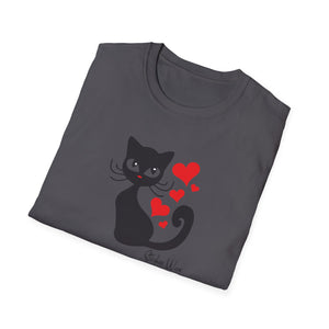 Kitty Hearts | Unisex Softstyle T-Shirt