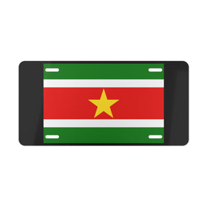 Suriname Flag Vanity Plate