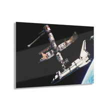 Load image into Gallery viewer, NASA Shuttle Docking at the International Space Station Acrylic Prints