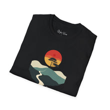 Load image into Gallery viewer, Sunset on the Savanna Minimalist Art | Unisex Softstyle T-Shirt