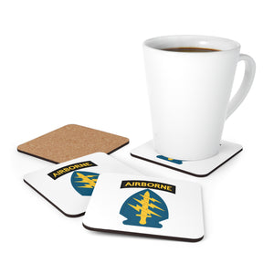 U.S. Army Special Forces Patch Corkwood Coaster Set