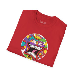 Abstract Face Pained Pop Art | Unisex Softstyle T-Shirt