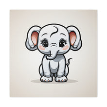 Load image into Gallery viewer, Happy Elephant Wall Art | Square Matte Canvas